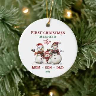 First Christmas As A Family Ornament