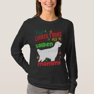 First Christmas as a Golden dog mommy T-Shirt
