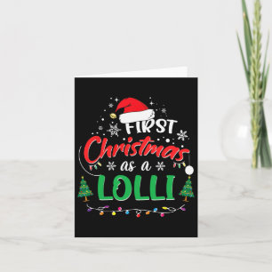First Christmas As A Lolli 1st Christmas Matching Card