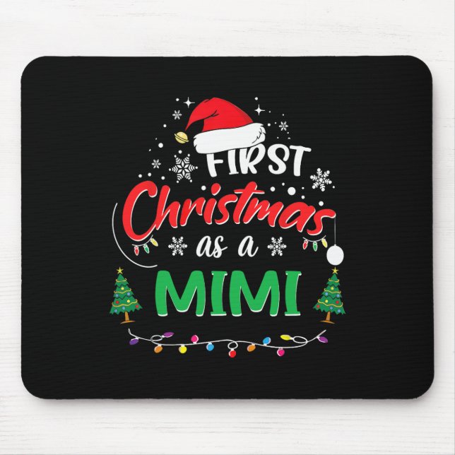 First Christmas As A Mimi 1st Christmas Matching F Mouse Pad (Front)