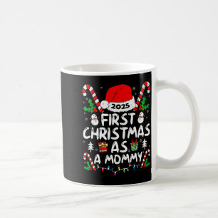 First Christmas As A Mommy 2025 Family Matching Ne Coffee Mug