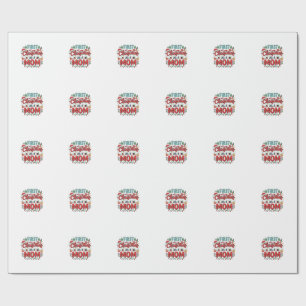 First Christmas As A Mum Holiday Design Wrapping Paper