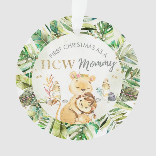 First Christmas As A New Mommy Ornament (Front)