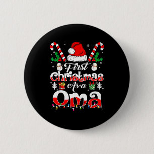 First Christmas As A Oma Family Matching 6 Cm Round Badge