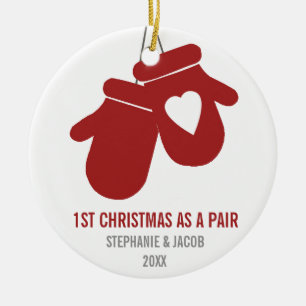 First Christmas as a Pair Holidays Ceramic Tree Decoration
