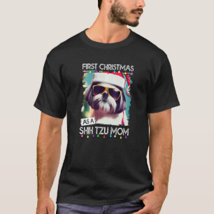 First Christmas as a Shih Tzu mum 2 T-Shirt