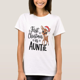First Christmas as Auntie Shirt   Festive 
