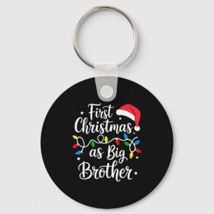 First Christmas As Big Brother Cute Holiday New Br Key Ring