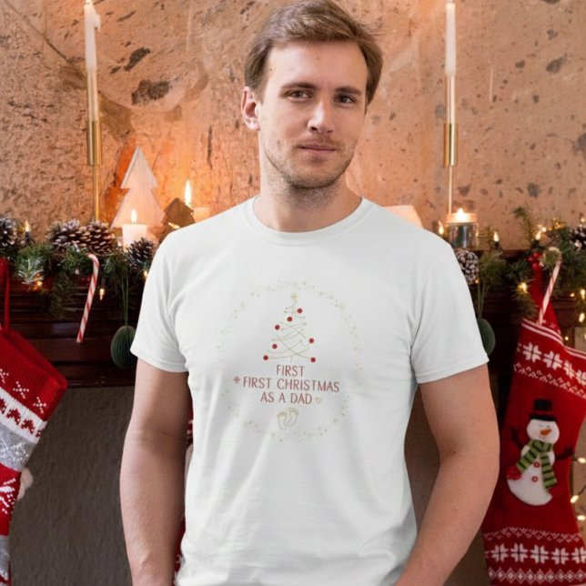 First Christmas as Dad Family Matching T-Shirt (Creator Uploaded)