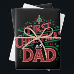 First Christmas As Dad Matching Christmas  Wrapping Paper Sheet<br><div class="desc">First Christmas As Dad Matching Christmas</div>