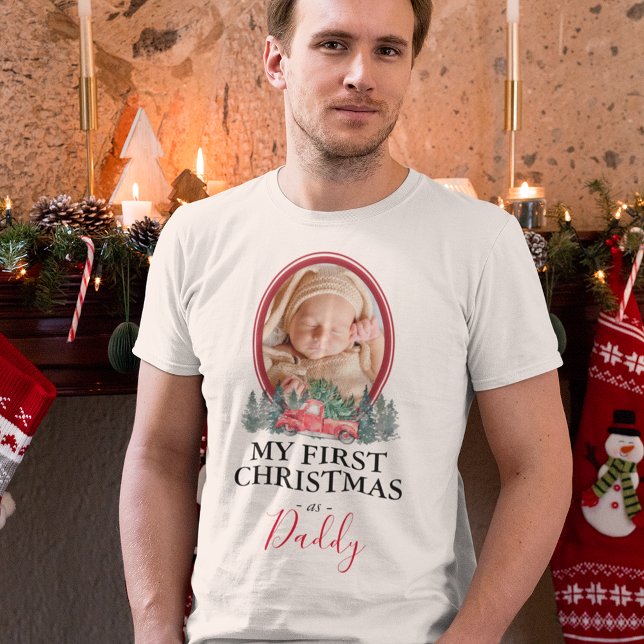 First Christmas as Daddy Red Truck T-Shirt (Creator Uploaded)