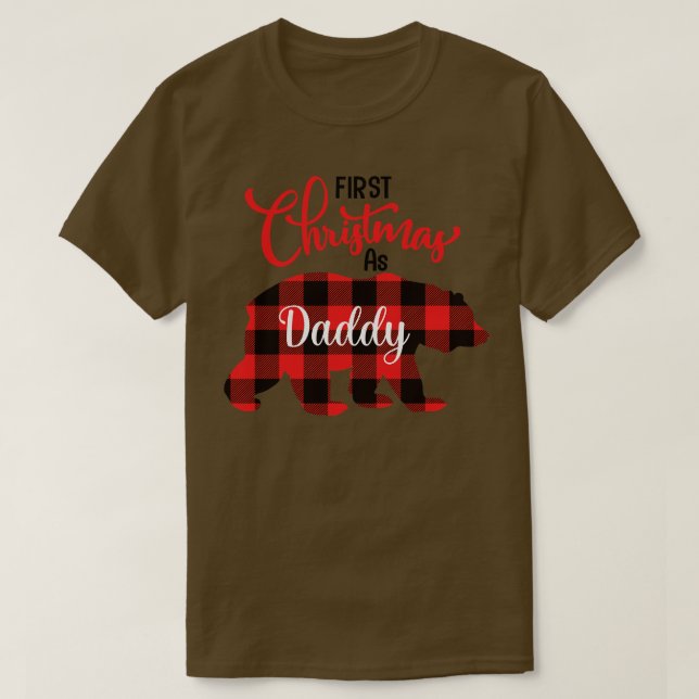 First Christmas As Daddy  T-Shirt (Design Front)