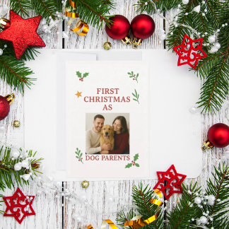 First Christmas as dog parents Holiday Card