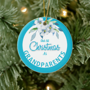 First Christmas as Grandparents Ceramic Tree Decoration
