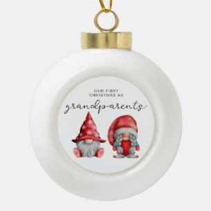 First Christmas as Grandparents Christmas family Ceramic Ball Christmas Ornament
