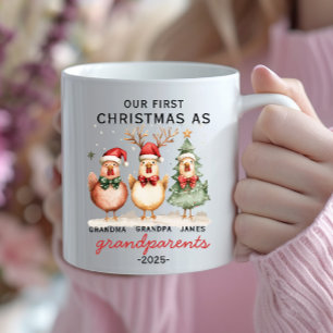 First Christmas as Grandparents Personalized Mug