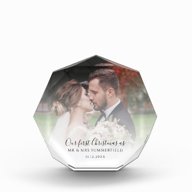 First Christmas As Married Wedding Photo Custom (Front)