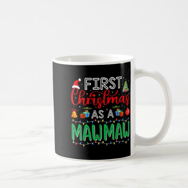 First Christmas As Mawmaw Family Matching New Mawm Coffee Mug (Right)