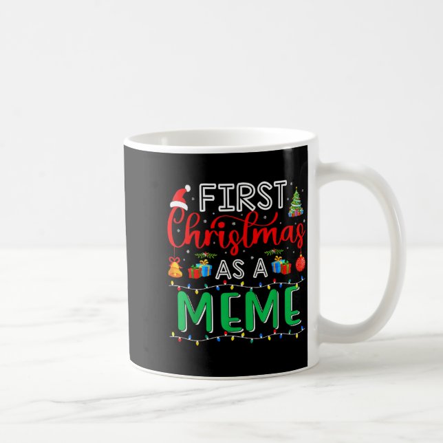 First Christmas As Meme Family Matching New Meme  Coffee Mug (Right)