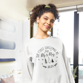 First Christmas as Mr. & Mrs. personalised Sweatshirt