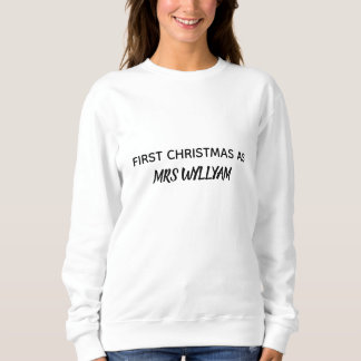 first Christmas as mrs personalised shirt