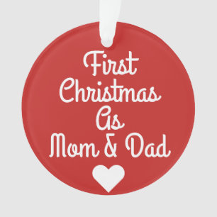 First Christmas As Mum & Dad Ornament
