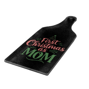 First Christmas As Mum Matching Christmas Cutting Board