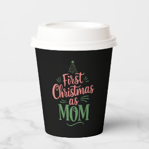 First Christmas As Mum Matching Christmas Paper Cups