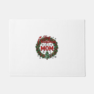 First Christmas As Mum Pine Wreath Tree Doormat