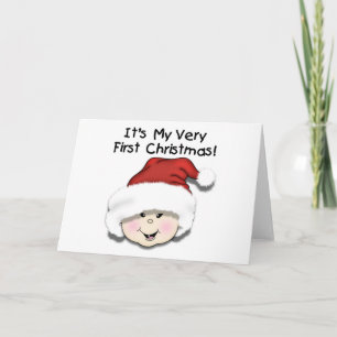 First Christmas Asian Baby Tshirts and Gifts Holiday Card