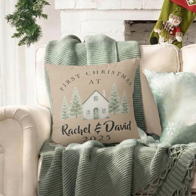  First Christmas at New Home Pillow  (Creator Uploaded)