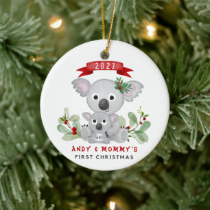 First Christmas Baby Girl & Mommy Ornament