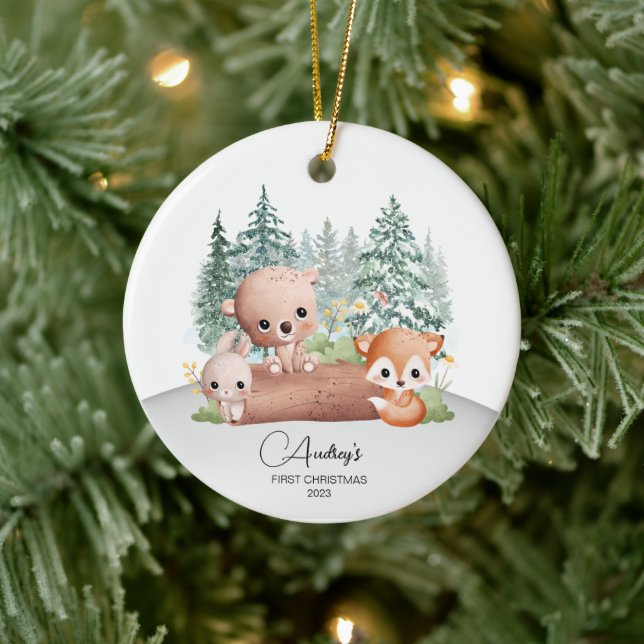 First Christmas Baby Name Ornament (Tree)