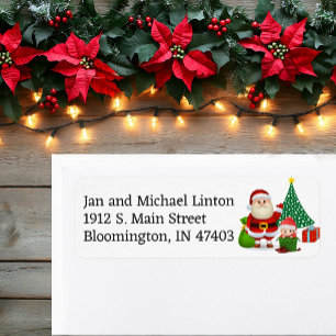 First Christmas Baby's Personalise Return Address