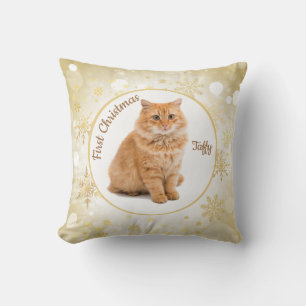 First Christmas Cat Pet Ornament Cushion
