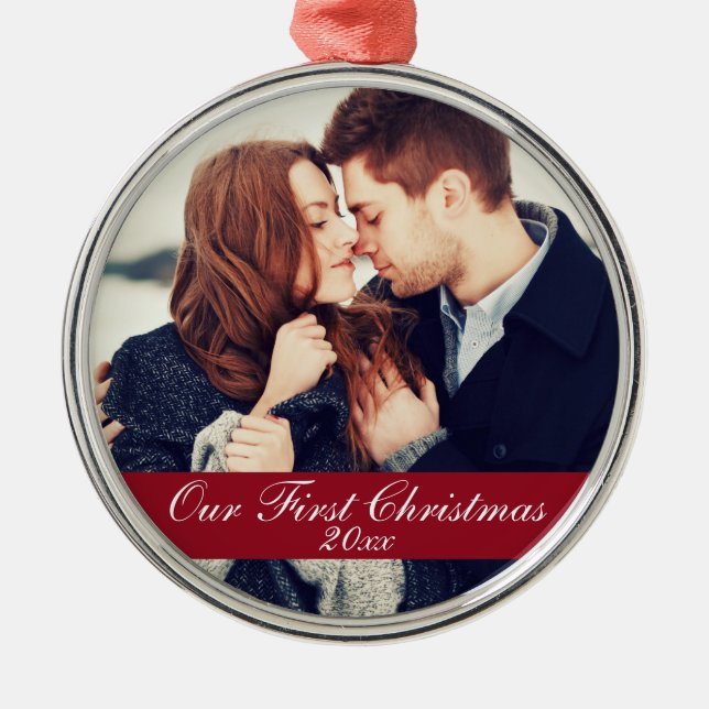 First Christmas Couple Ornament Year (Front)
