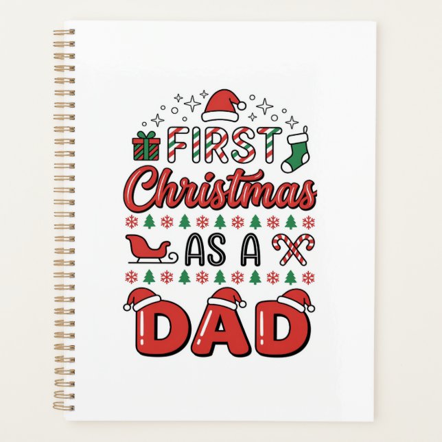 First Christmas Dad Holiday Planner (Front)