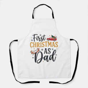 First Christmas Dad Holiday Truck Apron