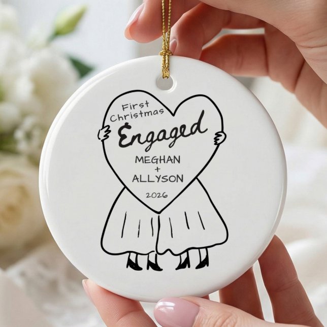 First Christmas Engaged Ornament (Creator Uploaded)