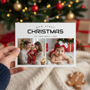 First Christmas Fun Family Holiday Card