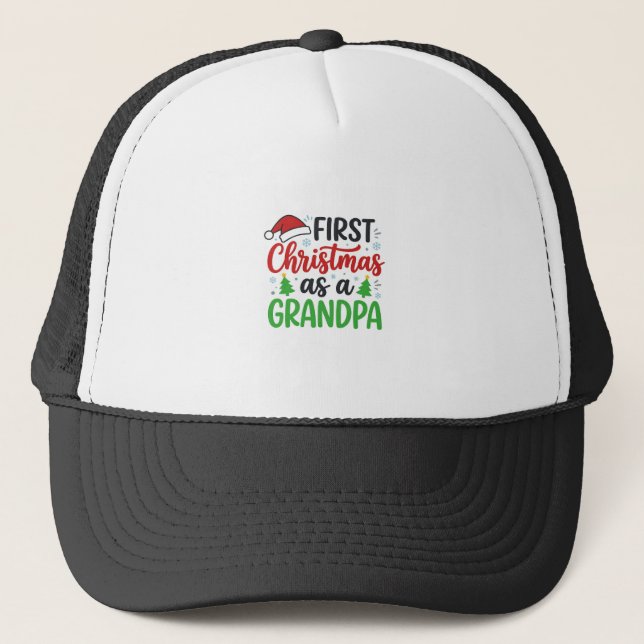 First Christmas Grandpa Santa Hat (Front)