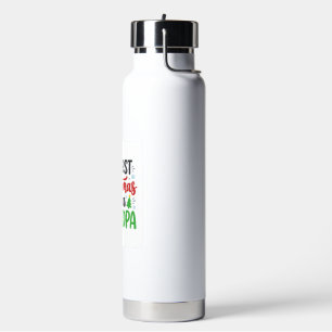 First Christmas Grandpa Santa Hat Water Bottle