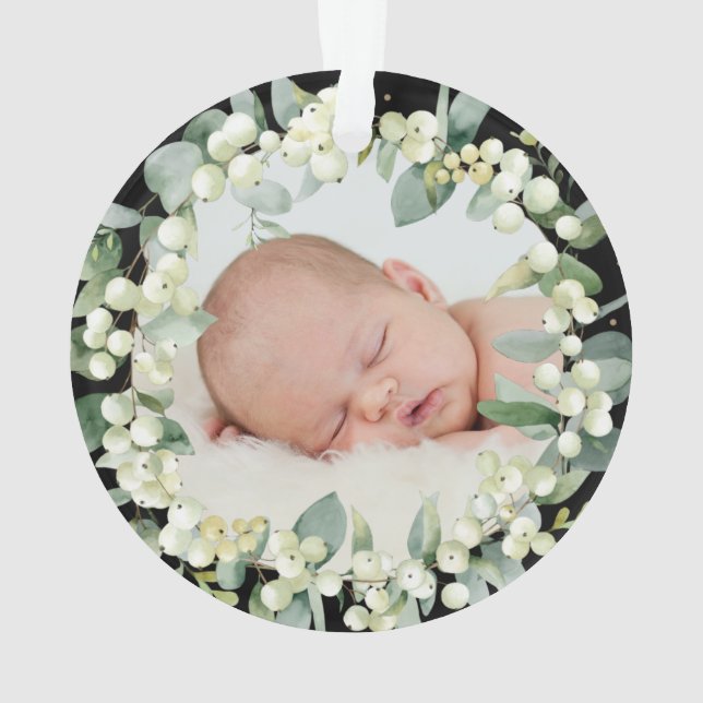 First Christmas Grandparent/Any Relative Photo Ornament (Back)