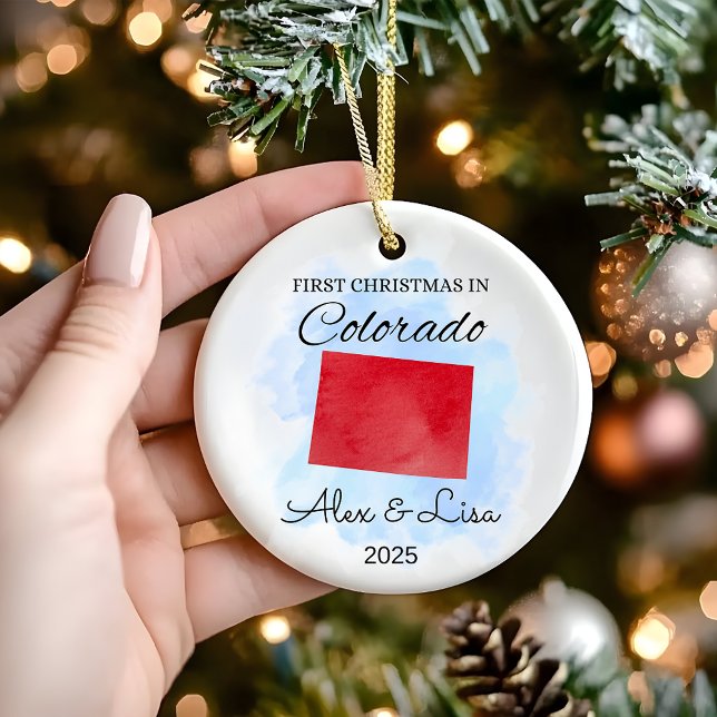 First Christmas in Colorado State Ornament (Creator Uploaded)