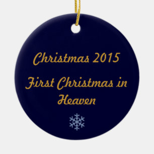 First Christmas in Heaven 2015 Ceramic Tree Decoration
