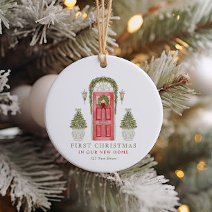 First Christmas in New Home  Ceramic Tree Decoration