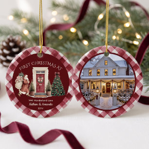 First Christmas In New Home Ceramic Tree Decoration