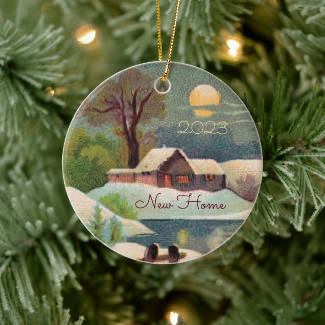 First Christmas in New Home Ornament (Tree)