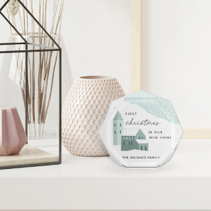 First Christmas in Our New Home Acrylic Block