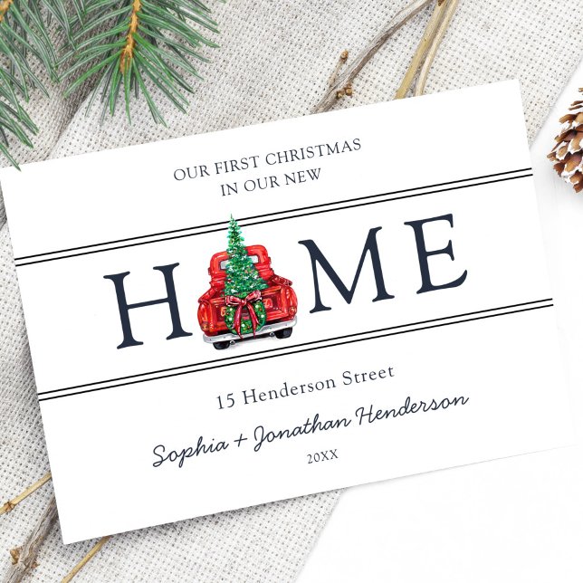First Christmas in Our New Home Christmas Postcard (Creator Uploaded)